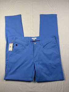 Peter Millar Performance Seasonal Pants Mens Size 32/34 Chino Bonn Classic Fit - Picture 1 of 8