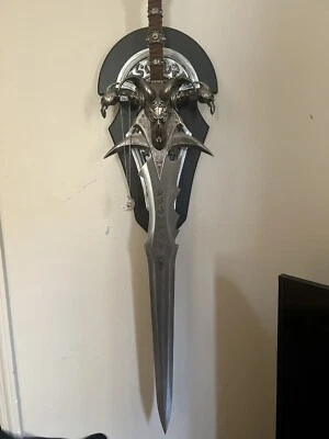 40" Wow Lich King Death Knigts Frostmourne Lich King Arthas Acero Inoxidable Foto 1 de 2