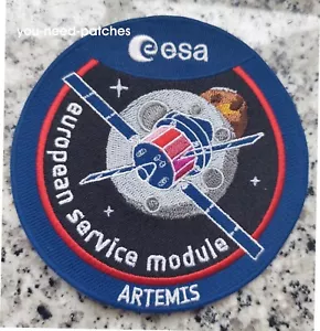 ESA Artemis European Service Module Mission logo patch sew on embroid aufnäher - Picture 1 of 2