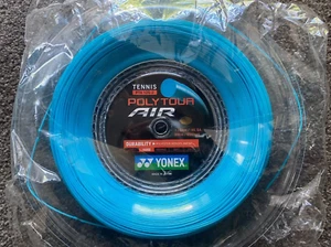 New Yonex Tennis String POLY TOUR Air 125 200M Reel Sky Blue PTA Made In Japan - Picture 1 of 2