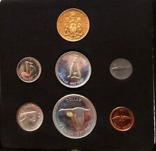 1967 Canada Centennial 7pc Gold ($20) & Silver Coin Set in Leather case