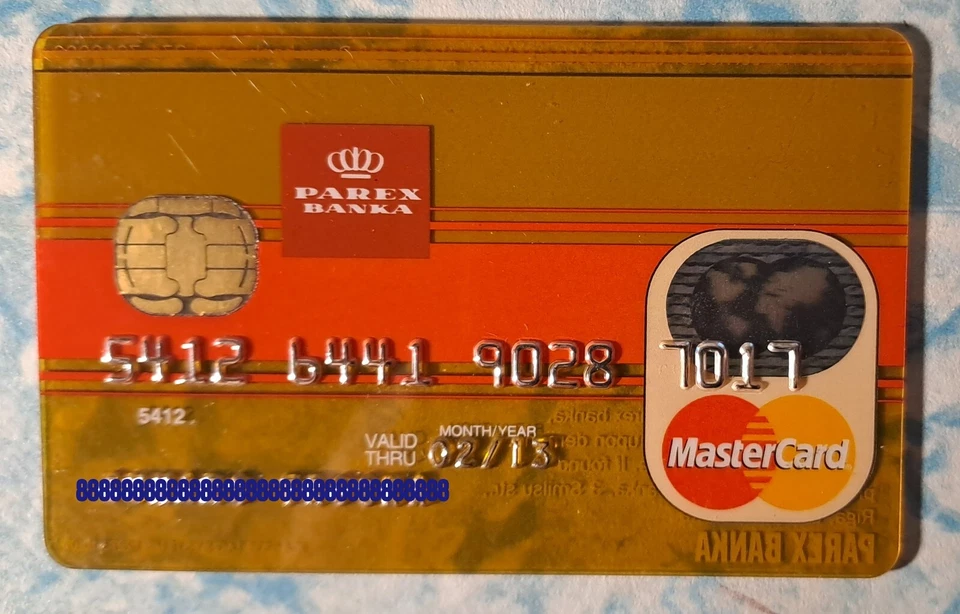 LATVIA money bank card parex mastercard (bank is closed ) - Image 1 of 1