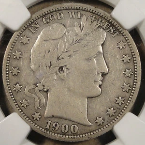 1900-O Barber Half Dollar 50c NGC Certified VF25 - Picture 1 of 4