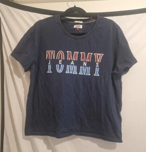 T-shirt Tomy Jeans blu grande boxy - Foto 1 di 4