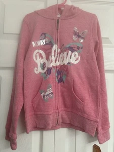 Girls Mudd Size 6X Pink Always Believe Hoodie - Picture 1 of 4