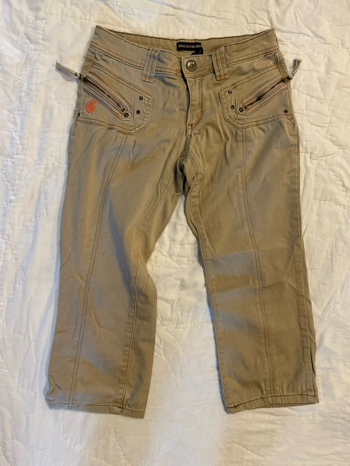 Rocawear Capris Bronceado Talla 3 Ver Fotos Detalles/Uso Foto 1 de 4