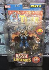 Marvel Legends Thor Series 3 2002 Toy Biz Action Figure w/ Sealed Comic Book - Picture 1 of 4
