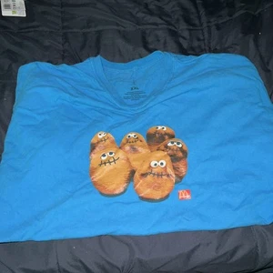 Travis Scott T-Shirt Cactus Jack Squad blau McDonalds Größe XXL Nugget Squad - Bild 1 von 3