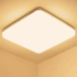 Plafoniera LED Soffitto Quadrata 20W, Lampada Da Soffitto Moderno 3000K 2000LM P - Foto 1 di 12
