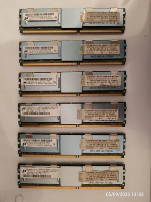 6 Moduli di Memoria RAM Server IBM in moduli da 4 GB DDR2/667 PC2/5300 TOT. 24GB - Immagine 1 di 3