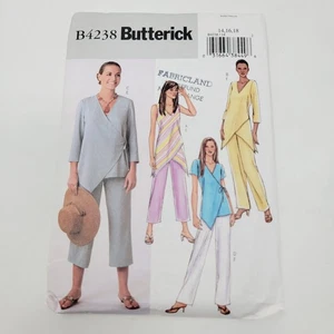 Butterick B4238 Misses Top and Pull on Pants Sewing Pattern sz 14 16 18 - Picture 1 of 3