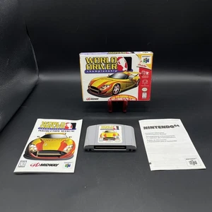 World Driver Championship Nintendo 64 N64 Complete CIB Manual Authentic Tested - Picture 1 of 23