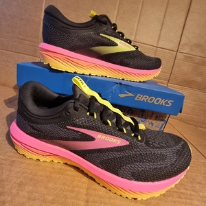 Brooks Revel 7 Damen Laufschuhe Premium Workout Sneaker - UK7 - Schwarz/Pink - Bild 1 von 12