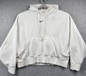 Vintage Nike Hoodie Damen Medium Cropped Oversized Kangaroo Center Swoosh Y2K - Bild 1 von 10