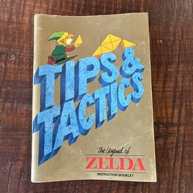 Consejos y t&aacute;cticas The Legend of Zelda folleto de instrucciones con mapa Nintendo NES