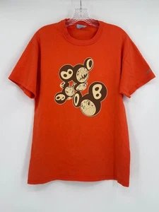 Takashi Murakami 2K by Gingham Mens Orange Graphic Crew Short Sleeve T Shirt - Picture 1 of 7