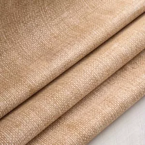 Tela con patrón de tejido de cesta color beige topo - Se vende por yarda - Imagen 1 de 3