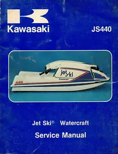 OEM Genuine Kawasaki Dealer/Owners Service/Repair Manual 1977-1981 JS440 Jet Ski - Bild 1 von 2