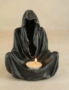 Tod mit Teelicht - Reaper Fantasy Gothic Mystic Dekoration Figur Polyresin *NEU* - Bild 1 von 1