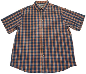 Columbia Shirt Mens (XXL) XCO Button Up Check Cotton Short Sleeves Outdoor - Picture 1 of 5