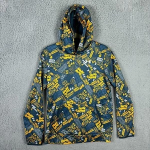 Under Armour Graffiti Hoodie Sweatshirt Youth Size XL Graphic Doodle Gray Yellow - Picture 1 of 18