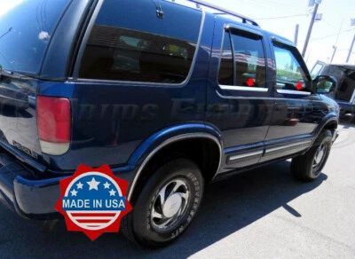 1995-2005 Chevy Blazer/GMC Jimmy 4Pc Window Sill Trim Stainless Steel Overlay - Image 1 of 4