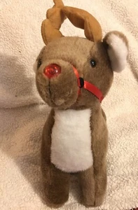 Rudolph Red Nosed Reindeer Beverly Hills Teddy CompanySinging 11" Plush ~ Tested - Picture 1 of 4