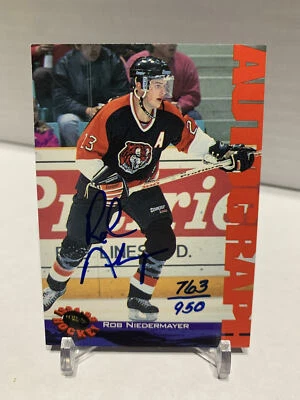Rob Niedermayer On Card Auto 1994-95 Classic /950 Limited Edition Hockey Auto - Image 1 of 2