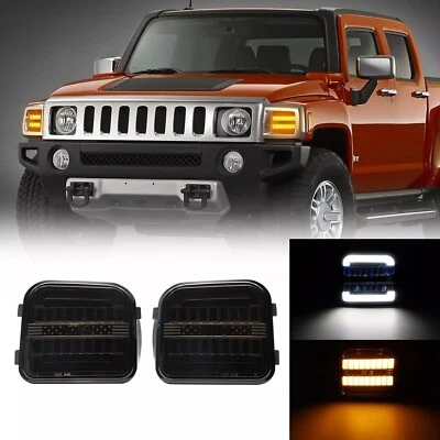Hummer H3 LED intermitente secuencial luz de pie luces intermitentes intermitentes delanteros humo - Imagen 1 de 4