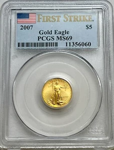 2007 American Gold Eagle 1/10 oz First Strike PCGS MS 69 - Picture 1 of 4