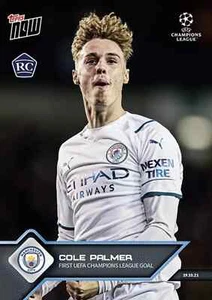 2021 Topps Now Cole Palmer primo gol UEFA Champions League UCL RC #48 - Foto 1 di 2