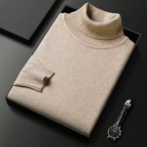 Herren Rollkragenpullover Pullover Sweatshirt Pulli Herren Pullover DE - Bild 1 von 31