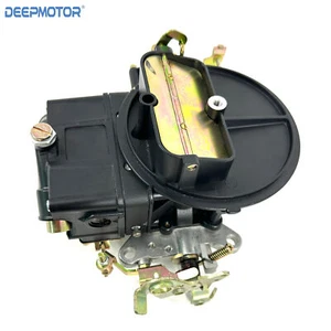 Deepmotor 2 Barrel Carburetor 350 CFM Manual Choke Black - Foto 1 di 6