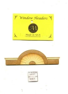 Window Pediment  -  2150 wood dollhouse miniature 1:12 scale USA made