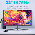 ETiansu Monitor 32 inch 75Hz Full HD 1080P Computer Monitor for PC IPS HDMI