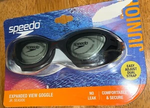 Speedo Junior (Age 6-14) Expanded View Goggle Black BRAND NEW - Picture 1 of 5