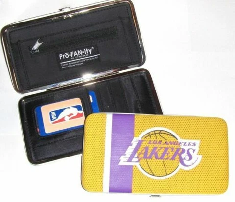Los Angeles Lakers NBA AuthentIc Women's Shell Mesh Wallet by Little Earth Cover