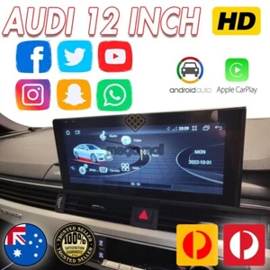 12 " Touchscreen Android Auto USB GPS Carplay for Audi A4 A5 B9 Navigation - Picture 1 of 12