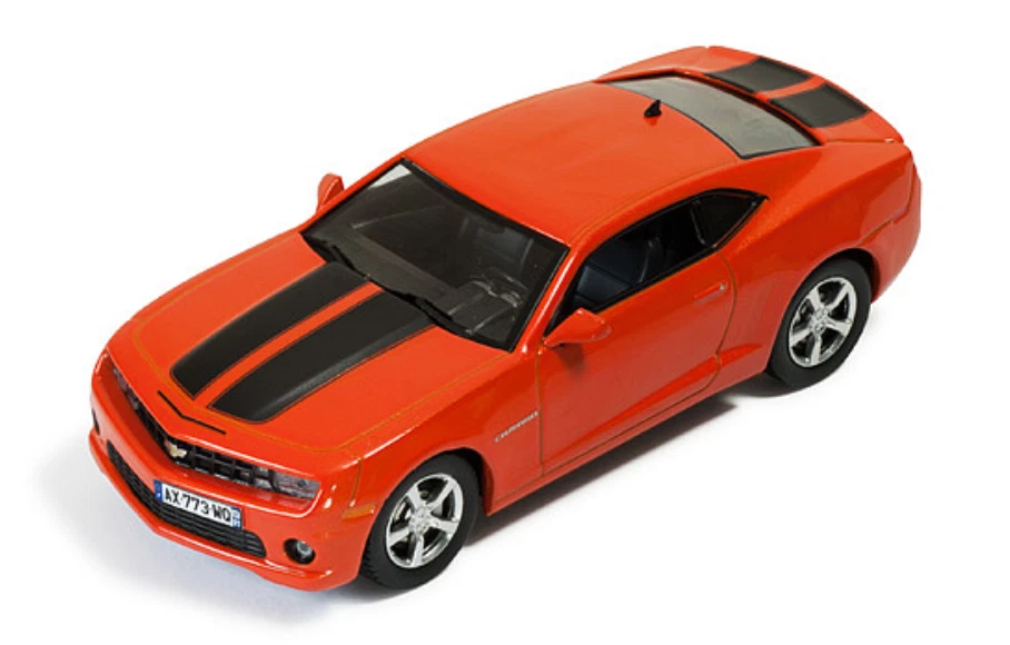 CHEVROLET CAMARO 2012 METALLIC ORANGE WITH BLACK STRIPES 1:43  IXO MODELS MOC173 - Immagine 1 di 1