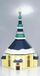 Seiffener Kirche 20 cm Bunt + Schnee Kapelle Tischschmuck Holz Deko Erzgebirge - Bild 1 von 1