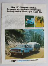 Chevrolet  Chevy Suburban   1973  magazine print ads 8" x 11"