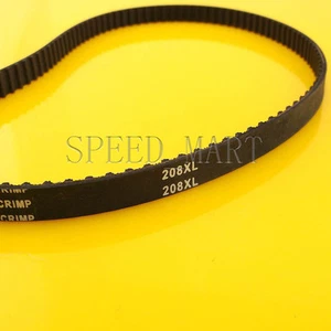 208XL Timing Belt 104 Teeth Black Cogged PU Rubber Geared Belt 10mm Wide - Picture 1 of 3