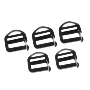5x Adjustable Ladder Lock Slider Webbing Buckles for Clothing Belts 20mm - Picture 1 of 10