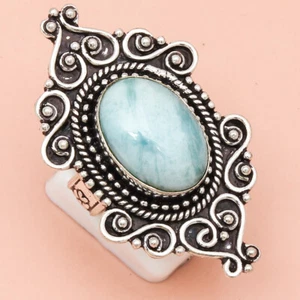 Larimar Gemstone Handmade Silver Jewelry "9" - Picture 1 of 6