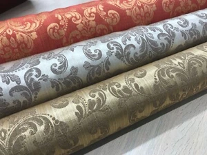 Damask curtain fabric material 140 cms wide blinds Italian traditional design - Picture 1 of 12