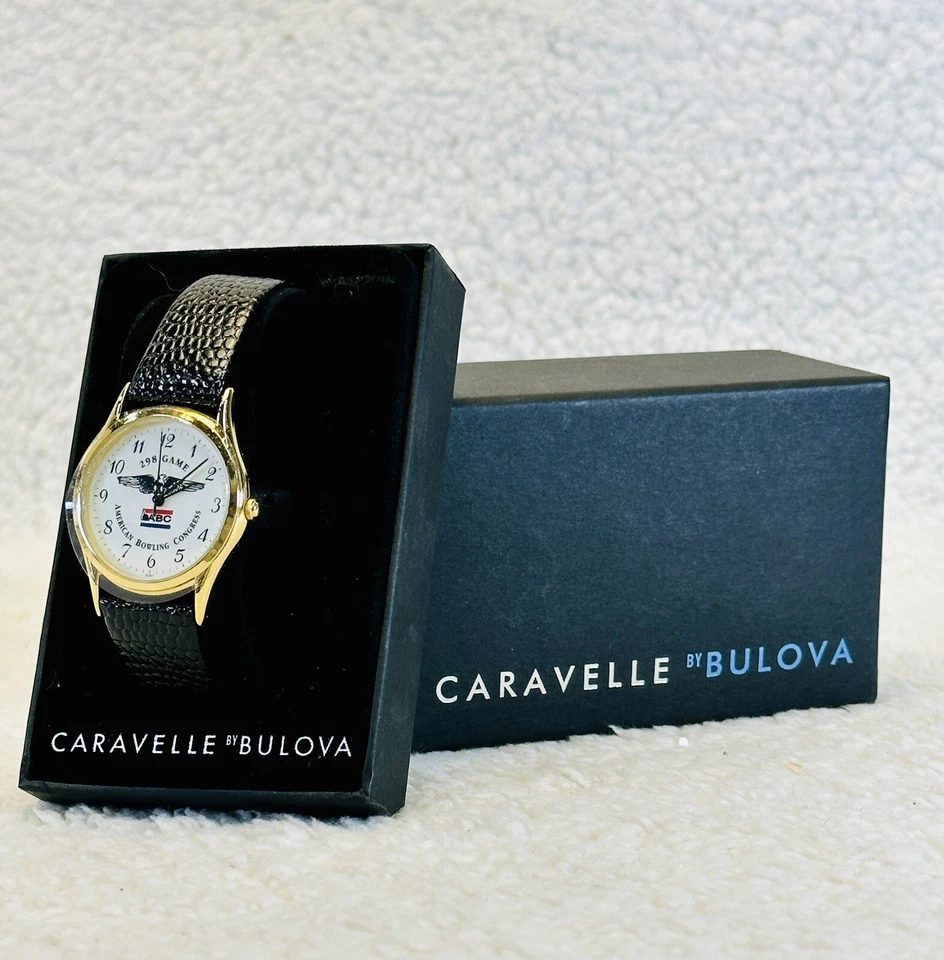 Juego de bolos 298 vintage Caravelle de Bulova 2002 ABC American Bowling Congress Foto 1 de 4