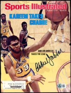 Kareem Abdul Jabbar Beckett BAS Signed 1977 SI Cover Photo Autograph Lakers - Picture 1 of 2