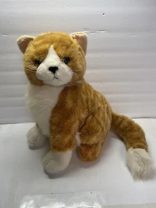 TB Trading Vintage Orange Tabby Cat Plush Hard Nose Wal-Mart Limited Realistic  - Picture 1 of 15