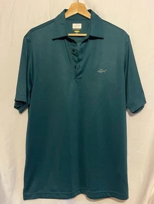 Greg Norman Mens Golf Polo Shirt Five Iron Green Short Sleeve - Image 1 of 3