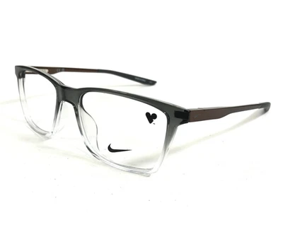 Monturas para gafas Nike 7286 035 gris oscuro desvanecimiento cuadrado borde completo 54-17-140 Foto 1 de 4